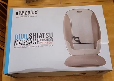 HoMedics двойной шиацу массаж подушка вибрации + тепла 3 зоны новый открытый - Изображение 1 из 4