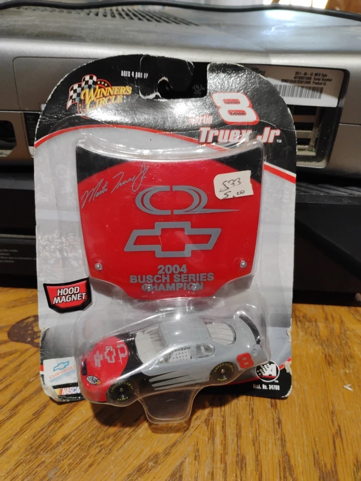 Diecast 1:64 NASCAR Martin Truex Jr. Test Car Busch Champion Mini Race Hood 2004 - Image 1 of 1