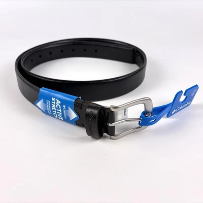Cinturón elástico Columbia Active para hombre L 38-40 cuero sintético negro nuevo con etiquetas Foto 1 de 4