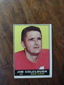 1961 Topps #174 Jim Colclough Boston Patriots Ex E - Picture 1 of 2