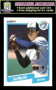 1990 Fleer #88 Lee Mazzilli - Toronto Blue Jays - Picture 1 of 2