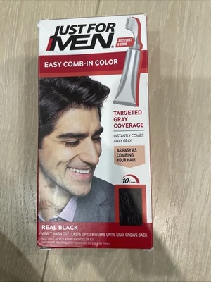 Peine fácil Just For Men color A-55 negro real Foto 1 de 2