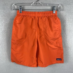 Patagonia Baggies Shorts 7" Lined Kids L Orange Outdoors Hiking Swimming Nylon - Picture 1 of 8