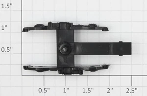Athearn 60401 HO Black Plastic Passenger Truck Frame (12) - Picture 1 of 3