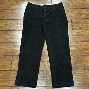 Vintage LL Bean Corduroy Pants Mens 35x30 Cotton Classic Fit 90s Classic Black - Picture 1 of 8