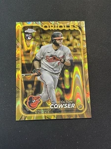 2024 Topps Gilded Collection #85 Colton Cowser Gold Lava /25 - Picture 1 of 2