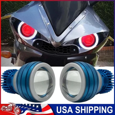 2.75 inch LED Halo Angel Demon Eyes Headlight for Yamaha R1 YZF R6S 1998-20 CCFL - Imagem 1 de 4