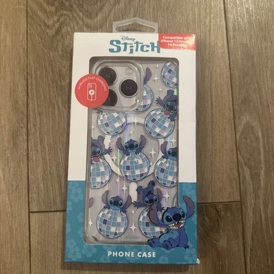 Disney Stitch iPhone 13 Pro Max/14 Pro Max Nueva Funda Teléfono Disco Carga Inalámbrica Foto 1 de 4