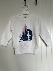 JB JUNIOR Vintage America’s Cup Souvenir 1987 Jumper Fleece Size 1 / 18 Months - Picture 1 of 7
