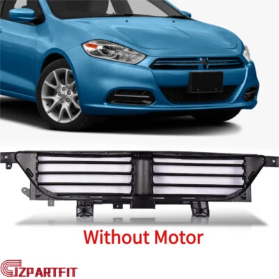 Fits 2013-2016 Dodge Dart Front Radiator Active Grille Shutter W/O Motor Black Foto 1 de 4
