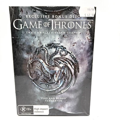 Game Of Thrones Season 6 - The Complete Sixth Season - DVD Region 4 NEW - Image 1 of 2