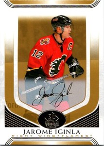 2020-21 SP Signature Edition Legends Gold Foil Jarome Iginla Calgary Flames #306
