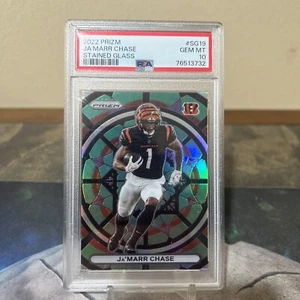 2022 Panini Prizm Ja'Marr Chase Stained Glass #SG-19 PSA 10 GEM MT - Bild 1 von 1