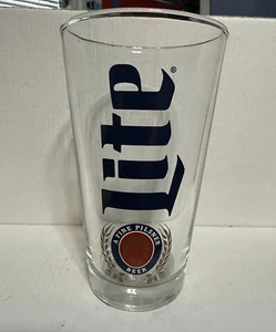 Miller Lite Fine Pilsner Beer Pint Glass Drinkware 16oz - Picture 1 of 2