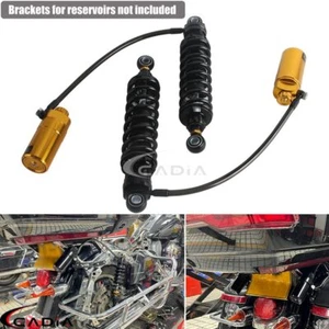 Amortiguadores de suspensión trasera de depósito remoto aptos para Harley Touring Street Road Glide - Imagen 1 de 13