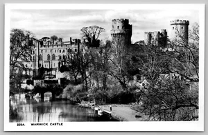 RPPC Warwick Castle Medieval England Real Photo Postcard L9 - Picture 1 of 2