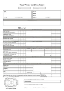 Vehicle inspection A4 duplicate pad checklist Used car service mot diagnostics - Picture 1 of 1