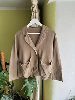 Oska Linen Kimono Blazer Avant Garde Size M - Image 1 of 4