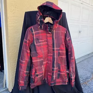 686 infidry Waterproof Insulated Ski Snow Jacket Women’s S Plaid Facet L1W922 - Picture 1 of 9