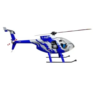 Roban RTF 470Size MD500E 2 blades GJIVE Blue Hughes GPS RC Model Helicopter - Picture 1 of 12