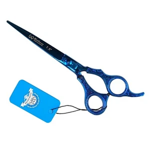 Xcellence Professional Barber Hair Cutting Scissors Shears Metallic Blue 7.5″ - Picture 1 of 6
