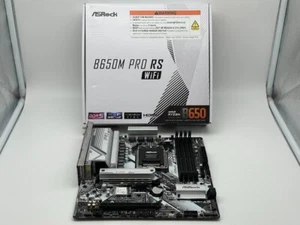 ASRock B650M Pro RS WiFi AM5 AMD SATA 6Gb/s Micro ATX Motherboard READ/FOR PARTS - Picture 1 of 9