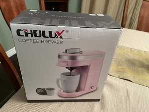 CHULUX Single Serve Coffee Maker Brewer Pink - Uses K-Cup - Open Box NEW - Picture 1 of 6