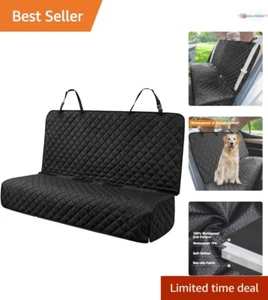 Waterproof Leather Back Seat Cover 52x48 Non-Slip Dog Protection for Cars - Picture 1 of 10