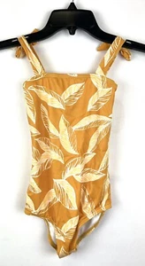 Billabong Girl’s One Piece Gold Swimsuit Size 8 - Picture 1 of 3