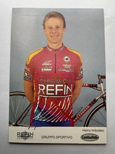 Autograph HEINZ IMBODEN-Cyling Germany-Team Brescialat–Ceramiche Refin 1994-AK - Picture 1 of 2