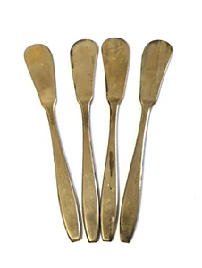 Dorling Golden Autumn Symphony Goldware - 4 cuchillos de mantequilla cubiertos cubiertos - Imagen 1 de 7