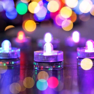 24X Luz de Té LED Sumergible Vela Impermeable Subacuático Polvo Decoración de Boda - Imagen 1 de 12