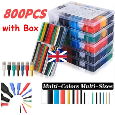 5A-HOME 800X Heat Shrink Tubing Tube Sleeve Kit Car Electrical Assorted Cable Wire Wrap
