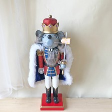 Mouse King Wooden Nutcracker Home Decor Walnut Soldier Christmas Ornament Gifts
