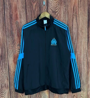 2014-15 Olympique Marseille Adidas Football Soccer Jacket - Image 1 of 4