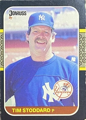 1987 Donruss #497 Tim Stoddard New York Yankees Baseball Card - Image 1 of 2