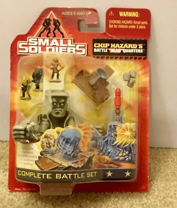 PICCOLI SOLDATINI Commando Elite Chip Hazard Head Quarters Battle Set Kenner MOC - Foto 1 di 6