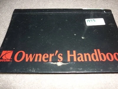 1993 SATURN SL SL1 SL2 SC1 SC2 SW1 SW2 OWNERS MANUAL W SATURN CASE - Image 1 of 2
