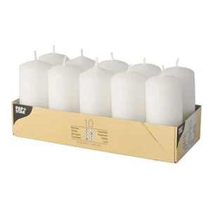 Papstar Stumpenkerzen Blanc 40x90mm 10er - Photo 1/1