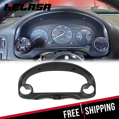 Dual Gauge Cluster Pod Meter Bezel 52mm-60mm for 1996-2000 Honda Civic Si EK EM1 - Image 1 of 4