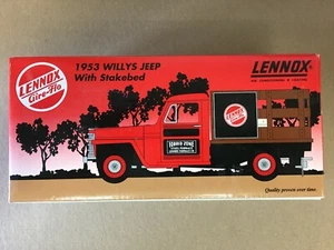 LENNOX AIRE-FLO 1953 WILLYS JEEP WITH STAKEBED 1/25 DIE CAST LIBERTY CLASSICS - Bild 1 von 5