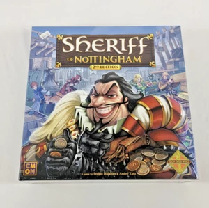 SHERIFF OF NOTTINGHAM 2nd Edition Board Game NEW IN SHRINK CMON 2020 - Picture 1 of 6