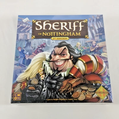 SHERIFF OF NOTTINGHAM 2nd Edition Board Game NEW IN SHRINK CMON 2020 - Image 1 of 4