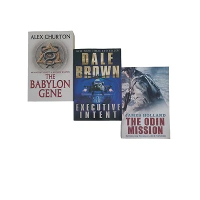 3 Military Adventure Large Paperbacks Includes Executive Intent The Odin Mission - image 1 of 4
