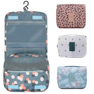 Mujeres Bolso de Lavado Bolso de Inodoro Colgante Estuche de Viaje Cosméticos Maquillaje Bolsa Reino Unido - Imagen 1 de 13