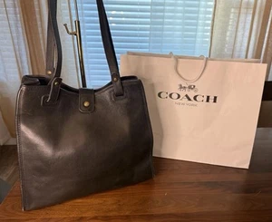 Rara borsa Coach Dover nera vintage n. 9900 - Foto 1 di 7