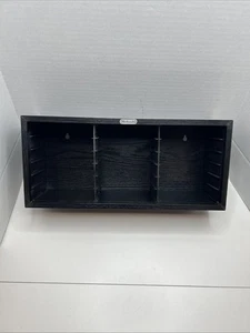 Vintage 80er Nintendo NES 18 Spiele Schwarz Holz Aufbewahrungskoffer Halter Rack Regal Schwarz - Bild 1 von 6