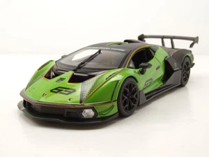 Lamborghini Essenza SCV12 #63 Verde Nero Modellino 1:24 Bburago - Foto 1 di 9