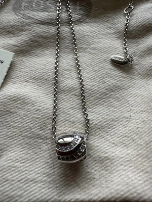 Fossil Damen Halskette mit Anhänger 925er Sterlingsilber Zirkonia JFS00251040 - Bild 1 von 3