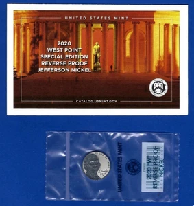2020 W REVERSE PROOF Jefferson Nickel - Gem Proof - WESTPOINT MINT - Bild 1 von 3